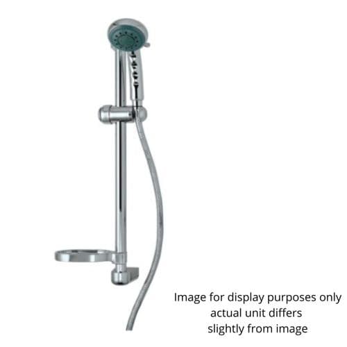 Just Taps Jet Chrome Shower Slide Rail With Hose & Multi Function Handset (Model 11751)