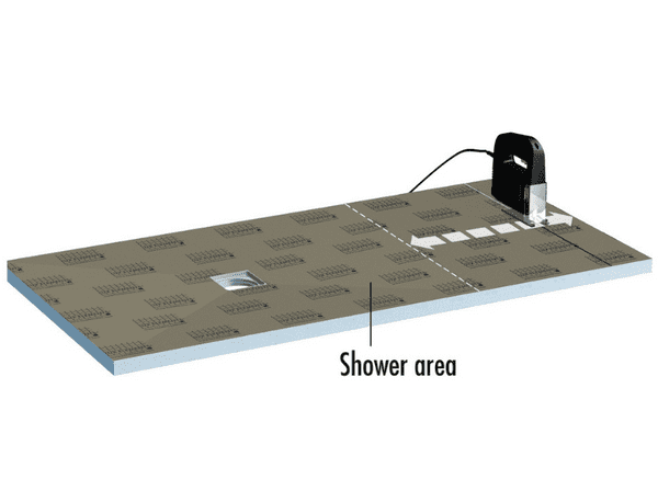 Lux Elements (LTUBE18016) Step Up Shower Tray 1800 x 750 x 30/45 mm - Can Be Cut Down To Any Size