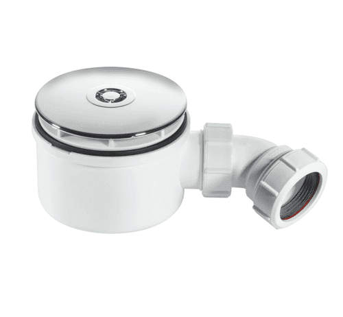 McAlpine ST90CP10-70 Shower Trap, 90mm Chrome Flange, 70mm High, 50mm Water Seal (Model ST90CP10-70)