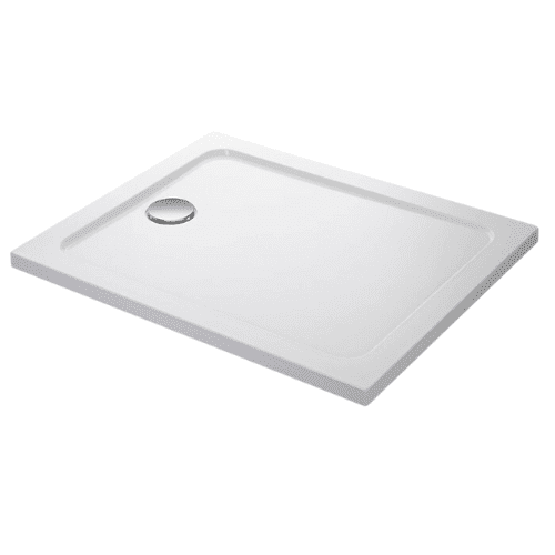 Mira Flight 1400x760 LL Tray Flat Top - White - With Waste: Model 1.1697.004.WH