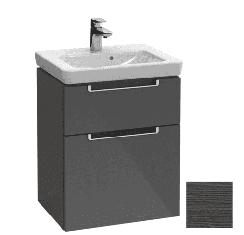 Over £200 Off RRP! - V&B Subway 2 Wall Mounted Vanity Unit In Oak Graphite - Model A907.00.FQ