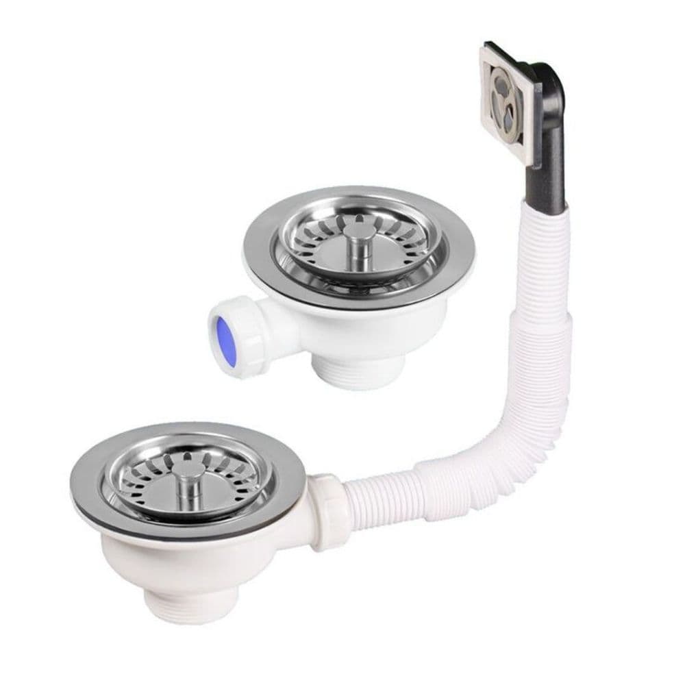 Rangemaster Leisure 1 5 And 2 Bowl Sinks Strainer Waste Kit Model WKIT23