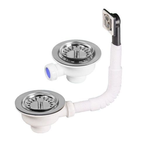 Rangemaster Leisure 1.5 And 2 Bowl Sinks Strainer Waste Kit - Model WKIT23