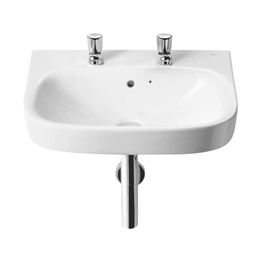 Roca Debba - 550 x 470 x 170mm - 2 Taphole Washbasin: Model A325995001