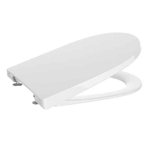 Roca Ona Compact Soft Close Toilet Seat & Cover, White (Model A801E22002)