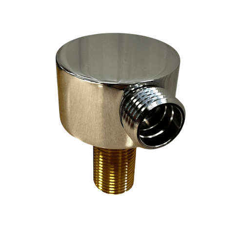 Roca Round Wall-Mounted Shower Hose Outlet Connector, Chrome (Model D50010015 / ZD50010015)