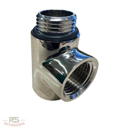 TowelRad T Piece In Chrome: Model 123007