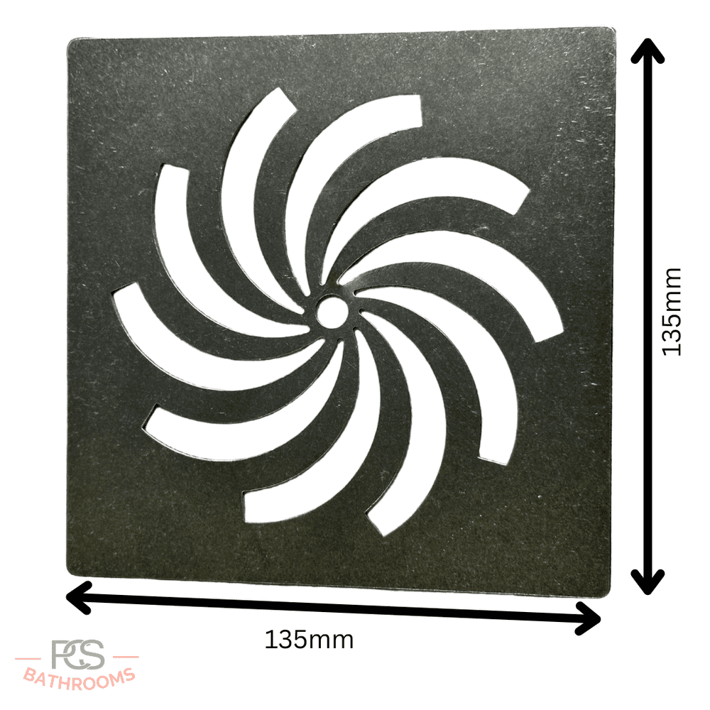 TrayMate 135mm x 135mm Stainless Steel Shower Tray Waste Cover