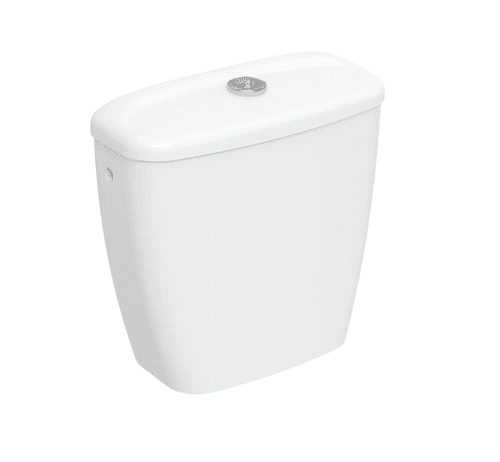 Twyford Option Close Coupled Cistern, Dual Flush 6/4 L, Push Button Chrome (Model OT2396WH)