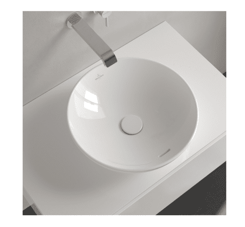 V&B Loop & Friends Surface-Mounted Washbasin, 420mm, Ceramic Plus, With Overflow - Model 4A46.00.R1