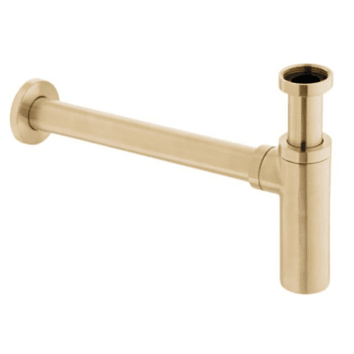 Vado Contemporary Round Bottle Trap In Bright Gold: Model IND-461/UK-1.1/4-BG