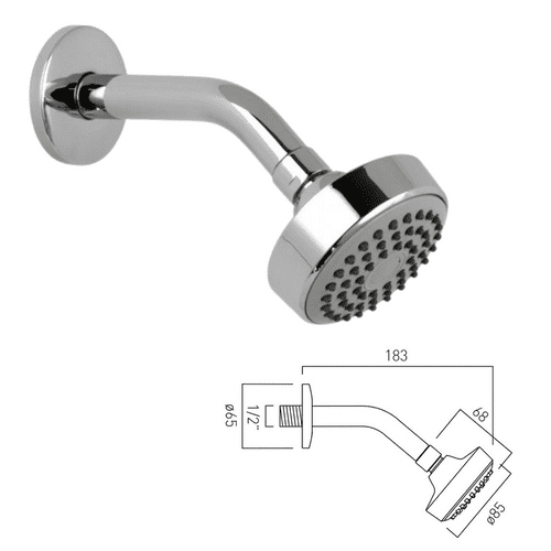 Vado Mini Shower Kit with Wall Arm Chrome (Model WG-SFKIT2-C/P)