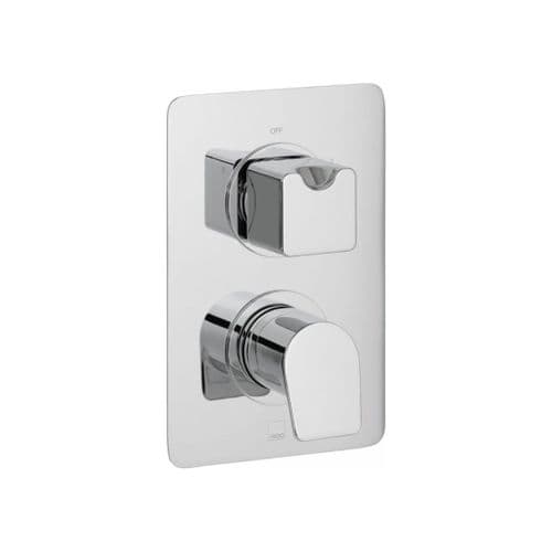 Vado Photon Two Outlet Trim for 148D/2 Thermostatic Valve, Chrome - Model PHO-148D/2-TRIM-C/P