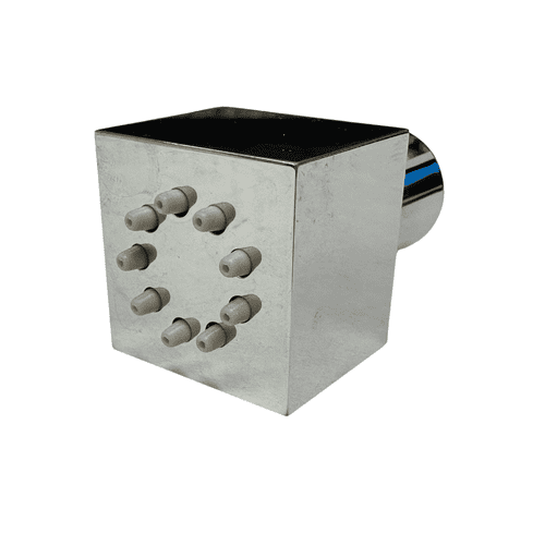 Vado Wall Mounted - Chrome - Square Body Jet - Model CP WG-BJET/1F/SQ-SQ-C/P