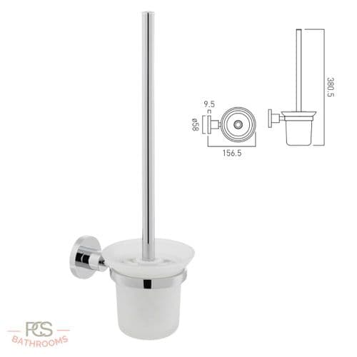 Vado Wall Mounted Elements Toilet Brush Set: Model CP ELE-188-C/P