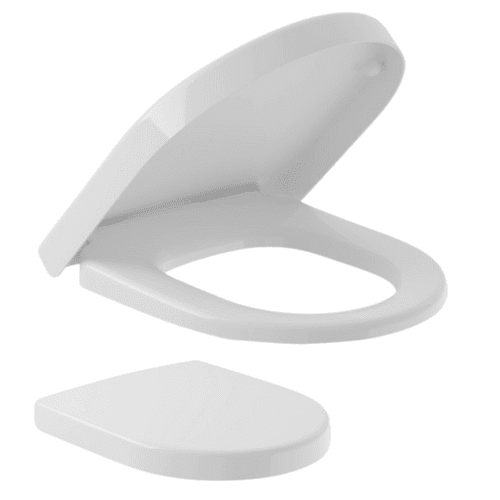 Villeroy & Boch Subway Compact Toilet Seat & Cover with SoftClose and QuickRelease (Model 9M66S1)