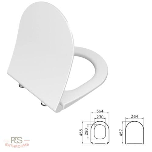 Vitra Integra Soft Close Slim Seat - White - Model 110-003-009