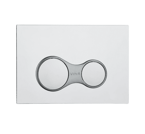 VitrA Sirius Dual Flush Plate In Gloss Chrome: Model 740-0480