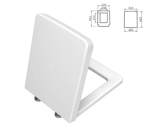 VitrA T4 Standard Seat and Cover - Model 96-003-001