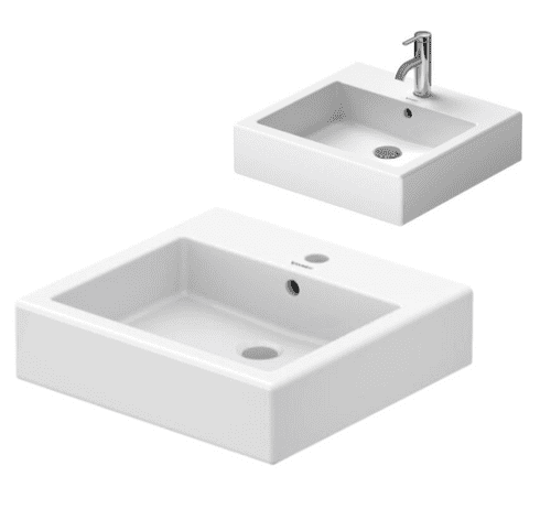 Was £169.97 - Save £50 - Duravit Vero Wall-Mounted Washbasin White High Gloss (Model 0454500000)