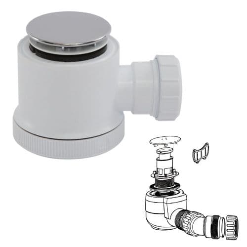 WAS £19.97 - Just Trays JT Flow 50mm Shower Waste - Model JTFW