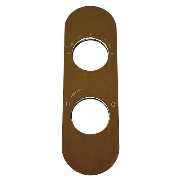 Was £41.97 - Crosswater Oval Back Plate To Suit Central Thermostatic CE1500RC - Model CE1500BPC