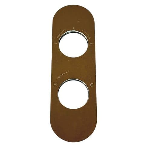 Was £41.97 - Crosswater Oval Back Plate To Suit Central Thermostatic CE1500RC - Model CE1500BPC