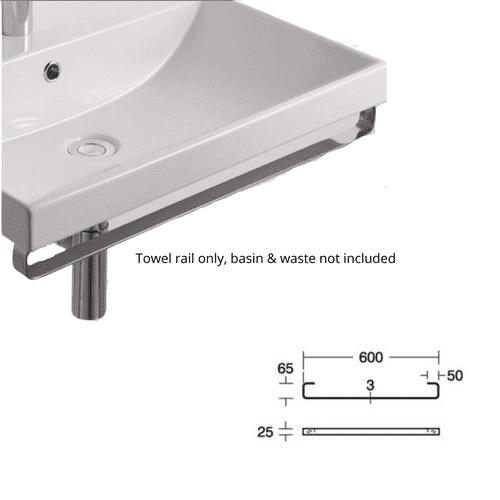 WAS £59.97 - Ideal Standard Vomano / Tinella Towel Bar - 600mm - Model U8335AA