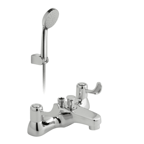 WAS £75.00 - Vado Axces Astra Bath Shower Mixer With Levers & Shower Kit - Model AX-AST-330+K-CP