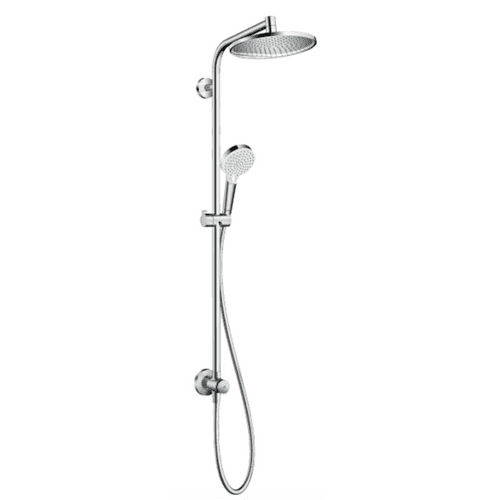 WS £219.97 - Hansgrohe Crometta S 240 EcoSmart Reno Showerpipe Kit In Chrome: Model 27795000