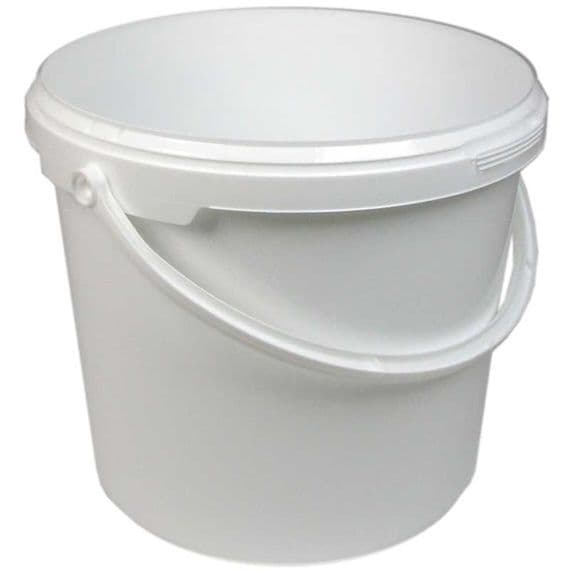 5 Litre Plastic Tub - Bucket with Handle and Lid