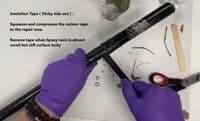 Carbon  / Aramid  Fibre Mk3-50mm  Epoxy Resin Repair Kit 75g - Fishing Poles, Carbon cycles