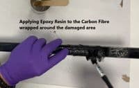 Carbon  Fibre Repair kit  MK2 -50mm  Epoxy Resin Repair Kit 75g - Fishing Poles, Carbon cycles