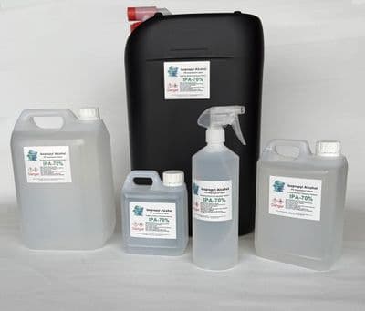 Isopropyl Alcohol IPA 70 % Cleaning -Rubbing Alcohol- Propan-2-ol