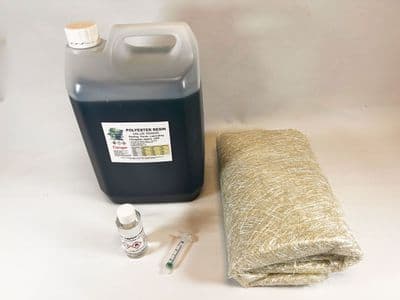 VALUE repair kit 2.5KG Resin + 2 Sq m ( 450g ) matting