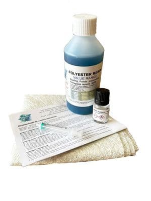 Value Repair Kit - 250g Resin  + 0.25 sq CSM matting