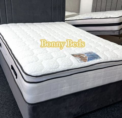 4Ft Cool Gel Pillow Top Small Double Mattress - Medium Feel