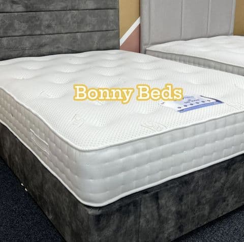 6Ft Silk 2000 Pocket Dual Season (Summer / Winter Side) Super Kingsize Mattress -Medium to Firm Feel