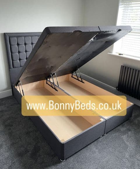 6Ft Super Kingsize Heavy Duty Ottoman Divan Base Only - End Lifting