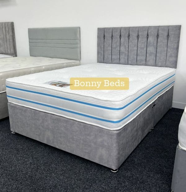 Double (4Ft6") DM Hattan Divan Bed - Medium to Firm Feel
