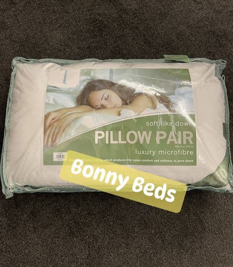 Luxury Microfibre Pillows (Pair)