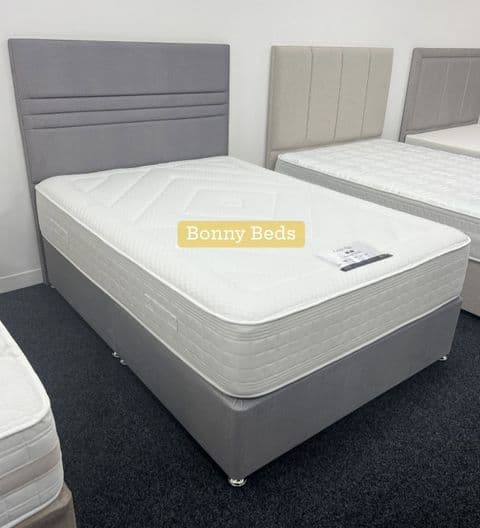 Single (3Ft) Adapt 1000 Pocket KoreGel Divan Bed - Firm Medium Feel