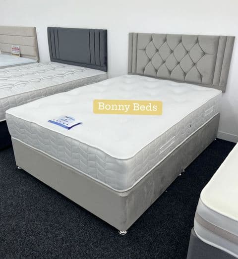 Single Bed (3Ft) Soft Touch Divan Bed - Soft Medium Feel