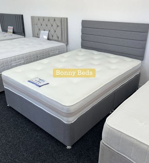 Single Bed (3Ft) Solo Memory Foam Divan Bed - Soft Medium Feel