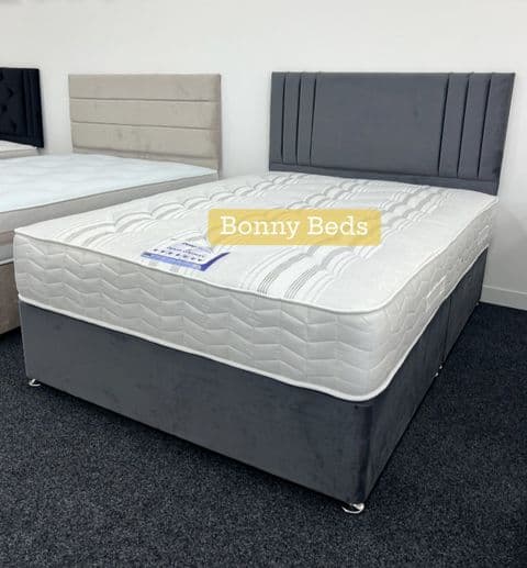 Small Double (4Ft) Deluxe Orthocare Divan Bed - Medium Feel