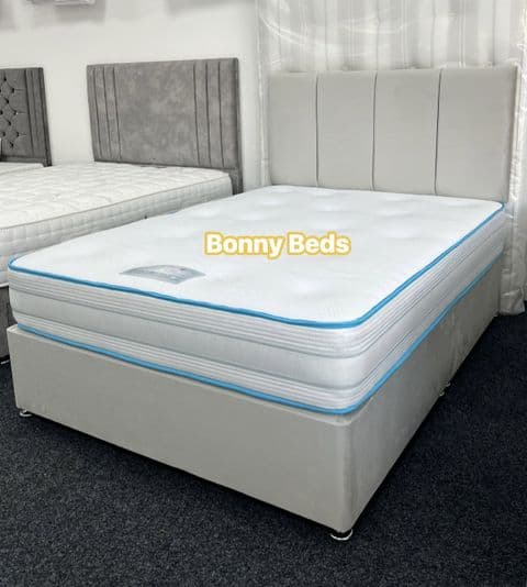 Small Double (4Ft) Gel Ortho Dual Season Divan Bed - Medium Feel