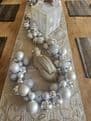1.8m / 2.7m Silver Mixed Bauble Christmas Garland