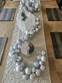 1.8m / 2.7m Silver Mixed Bauble Christmas Garland
