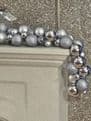 1.8m / 2.7m Silver Mixed Bauble Christmas Garland