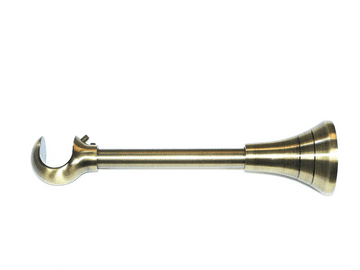 16/19mm Adjustable 95 / 170-195mm Curtain Pole Bracket Antique Brass